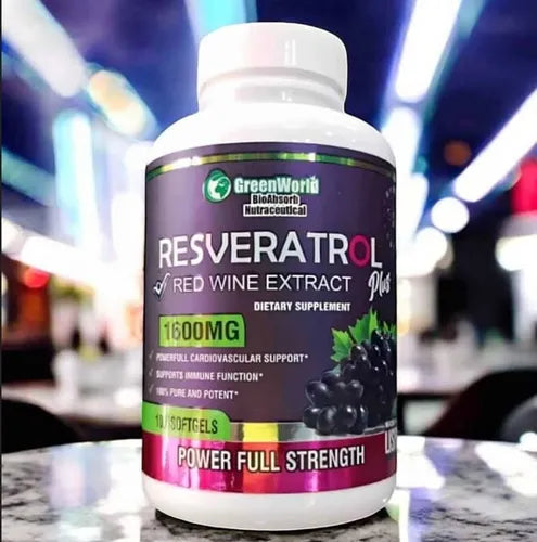 Resveratrol Premium 100 cápsulas – Sueño Profundo, Energía y Bienestar Desde Adentro